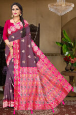Elegant Party Wear Weaving Silk Saree by Sonakshi Sarees - Available in 7 Vibrant Colors - Image 3