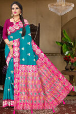 Elegant Party Wear Weaving Silk Saree by Sonakshi Sarees - Available in 7 Vibrant Colors - Image 4