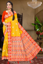 Elegant Party Wear Weaving Silk Saree by Sonakshi Sarees - Available in 7 Vibrant Colors - Image 7